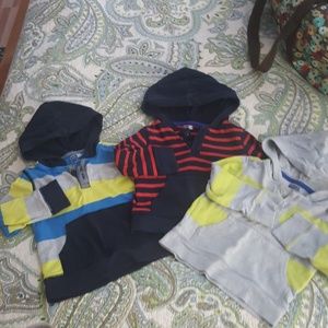 Lot 2t Boys crazy 8 hooded shirts